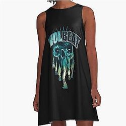 Volbeat skull art A-Line Dress