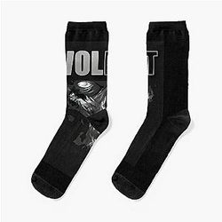 Volbeat Danish skull  	 Socks