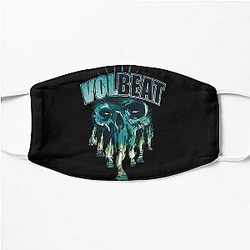 Volbeat skull art Flat Mask