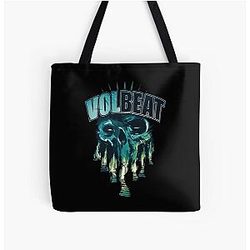 Volbeat skull All Over Print Tote Bag