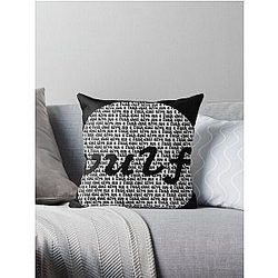 Vulfpeck Shirt Vulf Circle White Print vulfpeck vulf logo, vulf vulfpeck, 1612, music, funk Throw Pillow
