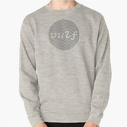 Vulfpeck Shirt Vulf Circle Gray Print  Pullover Sweatshirt