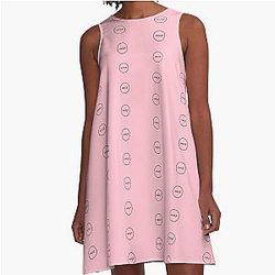 Pink Vulfpeck Socks A-Line Dress