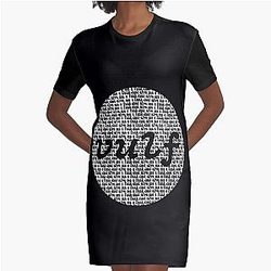 Vulfpeck Shirt Vulf Circle White Print vulfpeck vulf logo, vulf vulfpeck, 1612, music, funk Graphic T-Shirt Dress