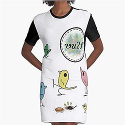 Vulfpeck Birds Graphic T-Shirt Dress