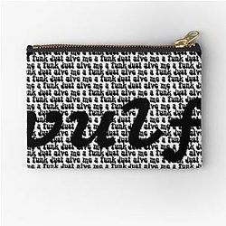 Vulfpeck Shirt Vulf Circle White Print vulfpeck vulf logo, vulf vulfpeck, 1612, music, funk Zipper Pouch