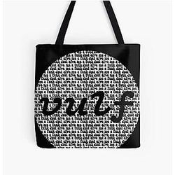 Vulfpeck Shirt Vulf Circle White Print vulfpeck vulf logo, vulf vulfpeck, 1612, music, funk All Over Print Tote Bag