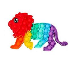 Pop It Sensory Fidget Toy for Anxiety and ADHD relief – Rainbow Lion