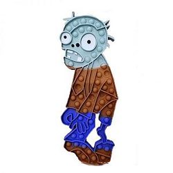 Pop It Sensory Fidget Toy for Anxiety and ADHD relief – Plant vs Zombie - Zombie