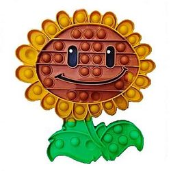 Pop It Sensory Fidget Toy for Anxiety and ADHD relief – Plant vs Zombie - Sunflower