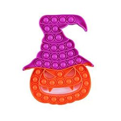 Pop It Sensory Fidget Toy for Anxiety and ADHD relief – Halloween Pumpkin