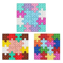 Pop It Sensory Fidget Toy for Anxiety and ADHD relief – Square Puzzle