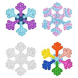 Pop It Sensory Fidget Toy for Anxiety and ADHD relief – Snow Flake