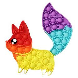 Pop It Sensory Fidget Toy for Anxiety and ADHD relief – Rainbow Fox
