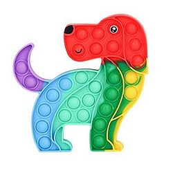 Pop It Sensory Fidget Toy for Anxiety and ADHD relief – Rainbow Dog