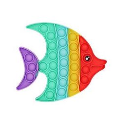 Pop It Sensory Fidget Toy for Anxiety and ADHD relief – Rainbow Fish