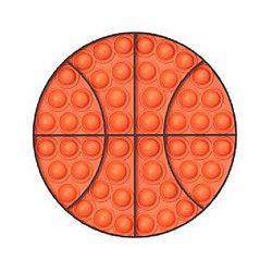 Pop It Sensory Fidget Toy for Anxiety and ADHD relief – Basketball