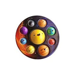 Pop It Sensory Fidget Toy for Anxiety and ADHD relief – Cute Solar System