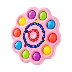 Pop It Sensory Fidget Toy for Anxiety and ADHD relief – Colorful 10 Sides Spinner