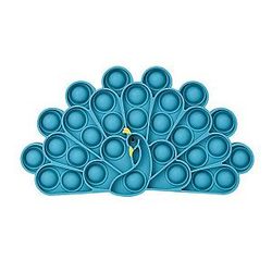 Pop It Sensory Fidget Toy for Anxiety and ADHD relief – Peacock