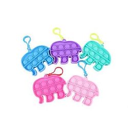 Pop It Sensory Fidget Toy for Anxiety and ADHD relief – Elephant Keychain