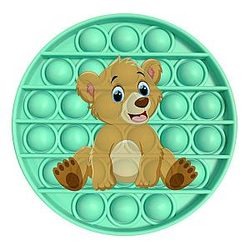 Pop It Sensory Fidget Toy for Anxiety and ADHD relief – Bear Image
