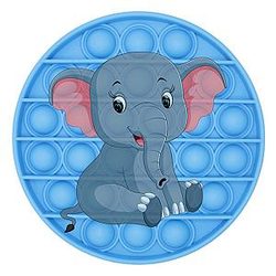 Pop It Sensory Fidget Toy for Anxiety and ADHD relief – Elephant Image