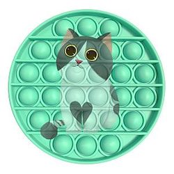 Pop It Sensory Fidget Toy for Anxiety and ADHD relief – Cat Image