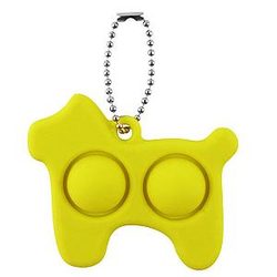 Pop It Sensory Fidget Toy for Anxiety and ADHD relief – Dog Keychain
