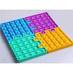 Pop It Sensory Fidget Toy for Anxiety and ADHD relief – Colorful Square