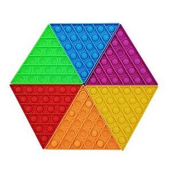 Pop It Sensory Fidget Toy for Anxiety and ADHD relief – Hexagon