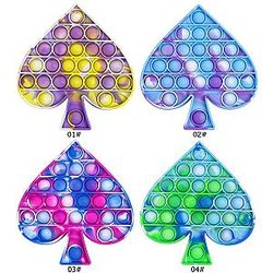 Pop It Sensory Fidget Toy for Anxiety and ADHD relief – Playing Card