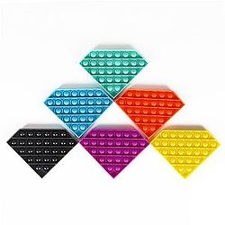 Pop It Sensory Fidget Toy for Anxiety and ADHD relief – Diamond