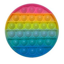 Pop It Sensory Fidget Toy for Anxiety and ADHD relief – Glow Round Shapes
