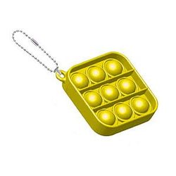 Pop It Sensory Fidget Toy for Anxiety and ADHD relief – Square Shapes Keychain
