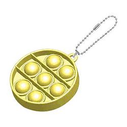 Pop It Sensory Fidget Toy for Anxiety and ADHD relief – Round Shapes Keychain