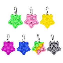 Pop It Star Sensory Fidget Toy for Anxiety and ADHD relief – Keychain