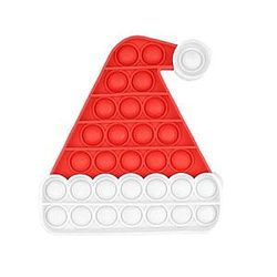 Pop It Sensory Fidget Toy for Anxiety and ADHD relief – Noel Hat Popping