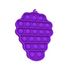 Pop It Sensory Fidget Toy for Anxiety and ADHD relief – Grape  for Stress Relief