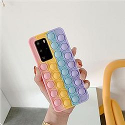 Pop It Sensory Fidget Toy for Anxiety and ADHD relief – Multi Color Silicone Phone Case For Huawei