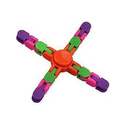 Orange Wacky Track Spinner Fidget Toy
