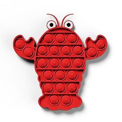 Pop It Sensory Fidget Toy for Anxiety and ADHD relief – Shrimp