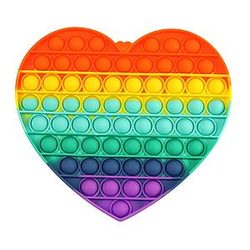 Pop It Sensory Fidget Toy for Anxiety and ADHD relief – Jumbo Heart Shape