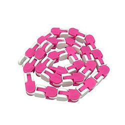 48 Knots Pink White Wacky Track Fidget Chain Toys Stress Reliever