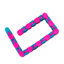 24 Knots Glow Pink Blue Wacky Tracks Fidget Toys For Stress Relief