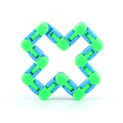 24 Knots Blue Green Wacky Tracks Fidget Toys Anti Stress