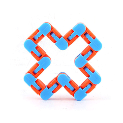 24 Knots Blue Orange Wacky Tracks Fidget Toys Anti Stress