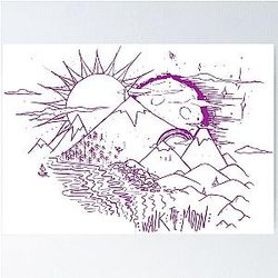 "Mountains", WALK THE MOON Inspired (BERRY) Poster