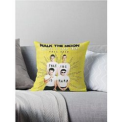 WALK THE MOON TALKING IS HARD TOUR FALL 2015 Throw Pillow