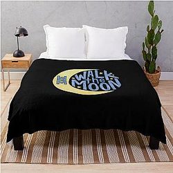 Neon Walk The Moon Classic T-Shirt Throw Blanket